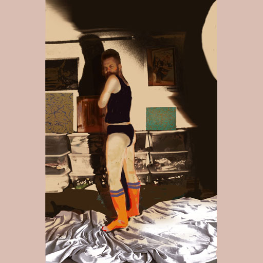 portraits, figurative art, male portrait, neoexpressionism, contemporary art, expressionism, New York, painting, Nicholaas Chiao