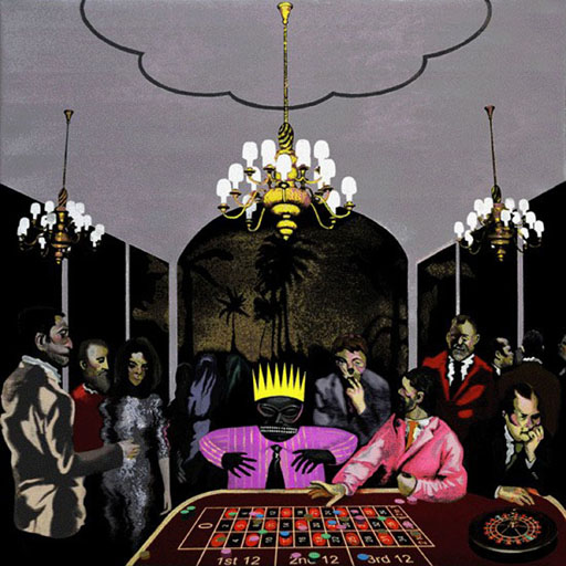 portraits, casino, last supper, game, neoexpressionism, contemporary art, expressionism, New York, painting, Nicholaas Chiao