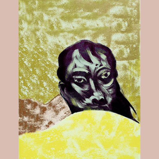 portraits, man, yellow, neoexpressionism, contemporary art, expressionism, New York, painting, Nicholaas Chiao