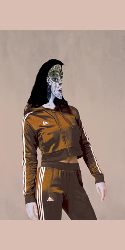 rebecca, portrait, figurative art, neoexpressionism, contemporary art, expressionism, New York, painting, Nicholaas Chiao