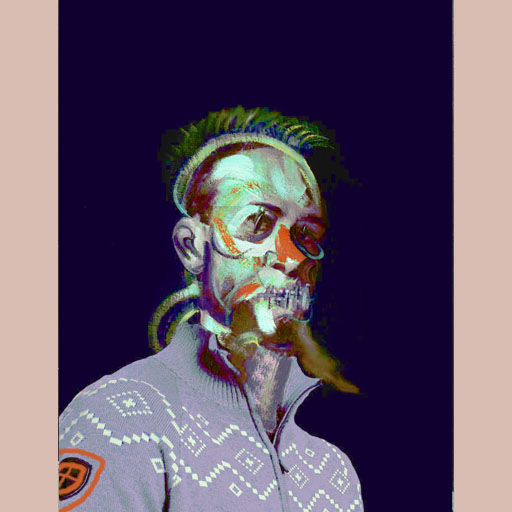 portraits, black portrait, neoexpressionism, contemporary art, expressionism, New York, painting, Nicholaas Chiao